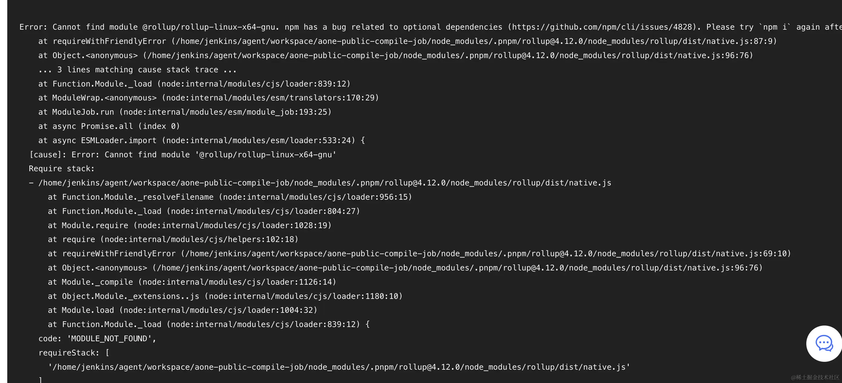  rollup docker node 16 