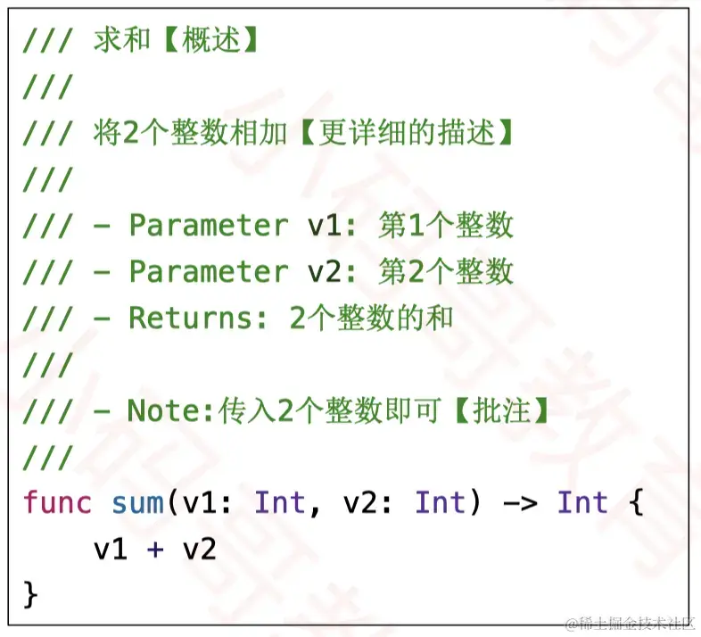 函数的文档注释