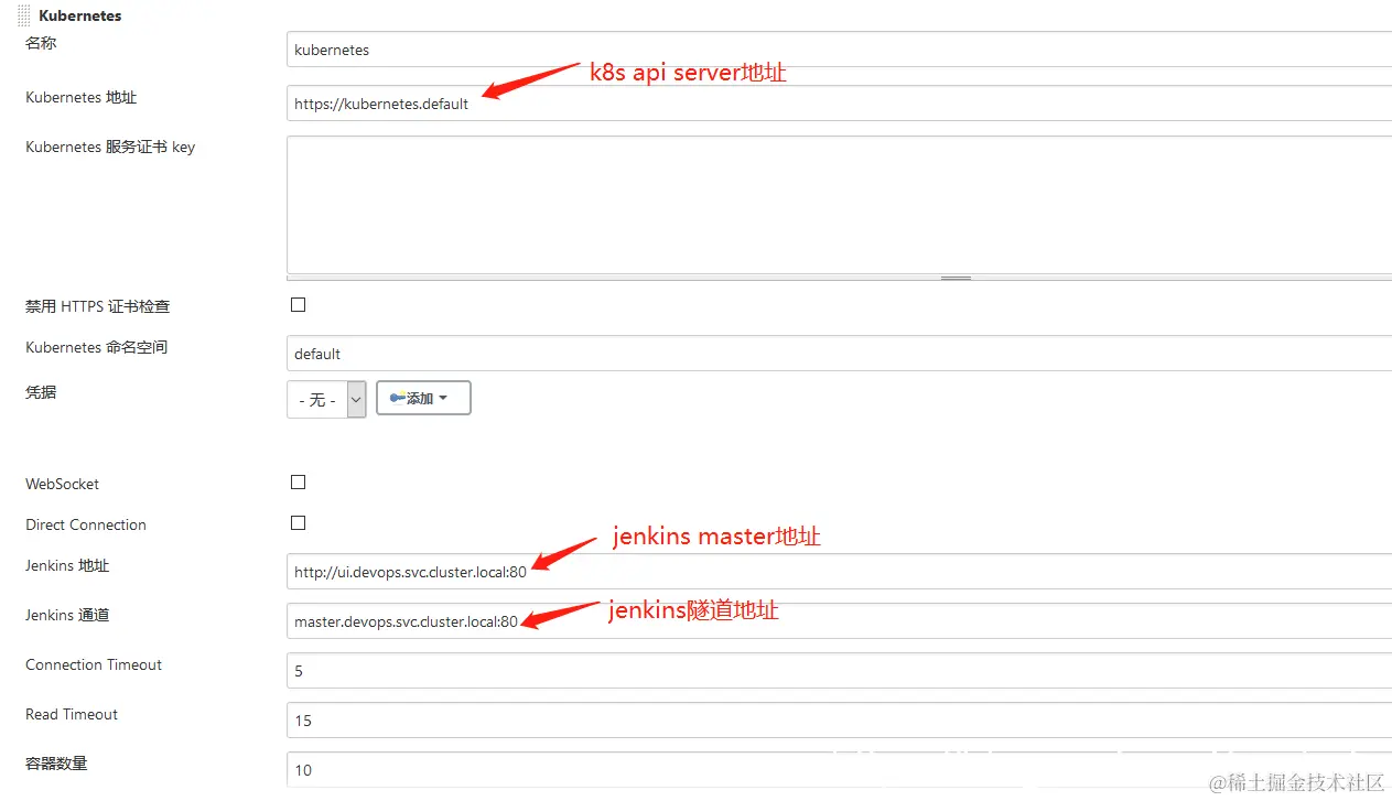 jenkins-k8s plugin配置