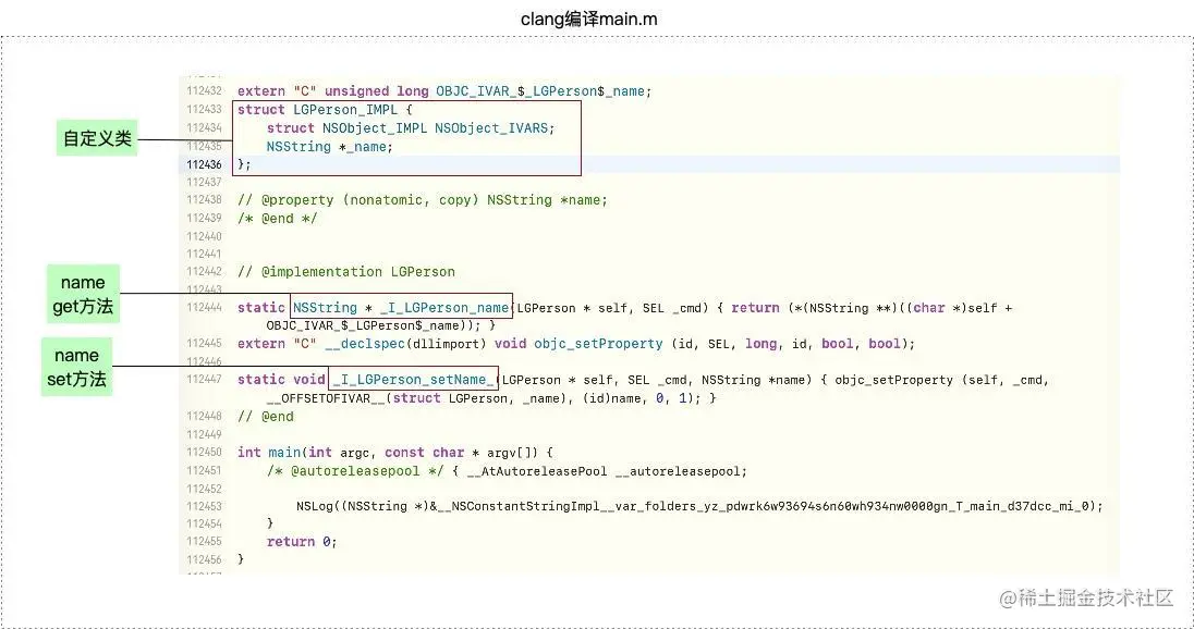 clang编译后的LGPerson