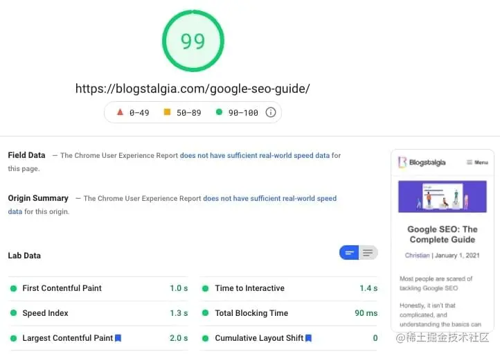 PageSpeed Insights