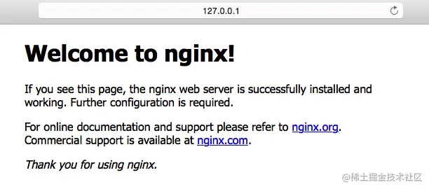 nginx返回的welcome页面