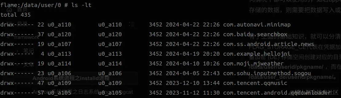 凭据加密存储空间输入锁屏密码--各目录都正常显示