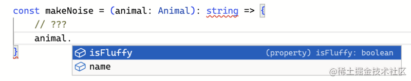 TypeScript 无法处理 meow 和 bark 方法