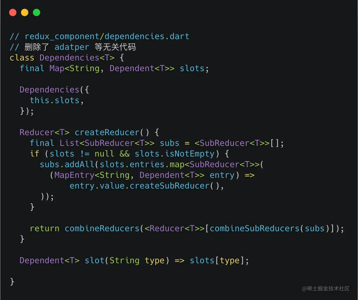 code-snippet-Dependencies-class