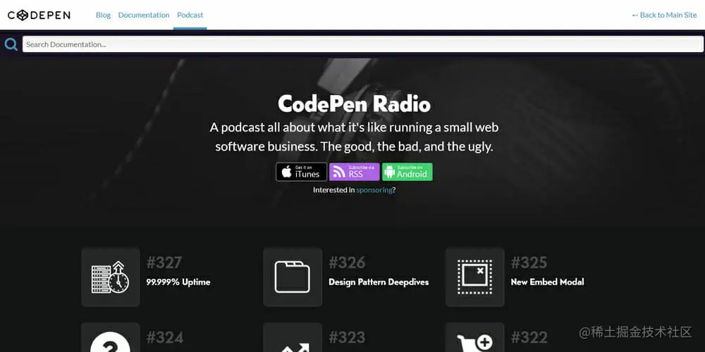 CodePen Radio