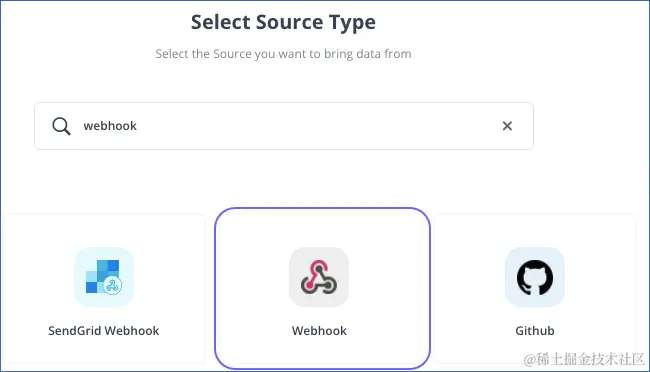Webhooks to Redshift: Source Type