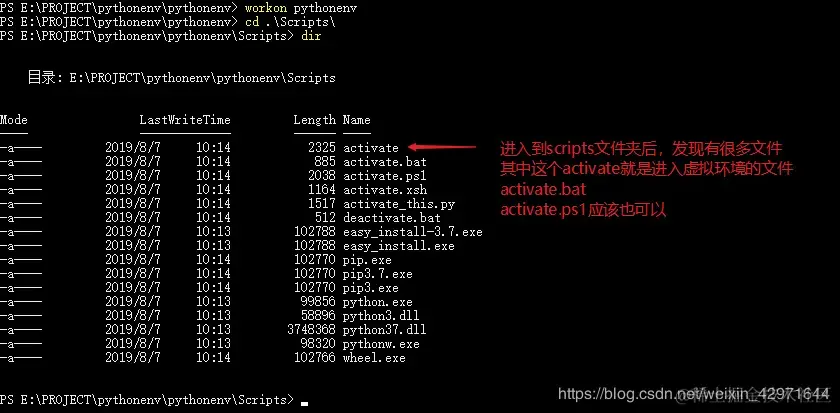 [外链图片转存失败(img-txhfnBNw-1565160938524)(在windows 10 系统下安装python的虚拟环境.assets/1565159448568.png)]