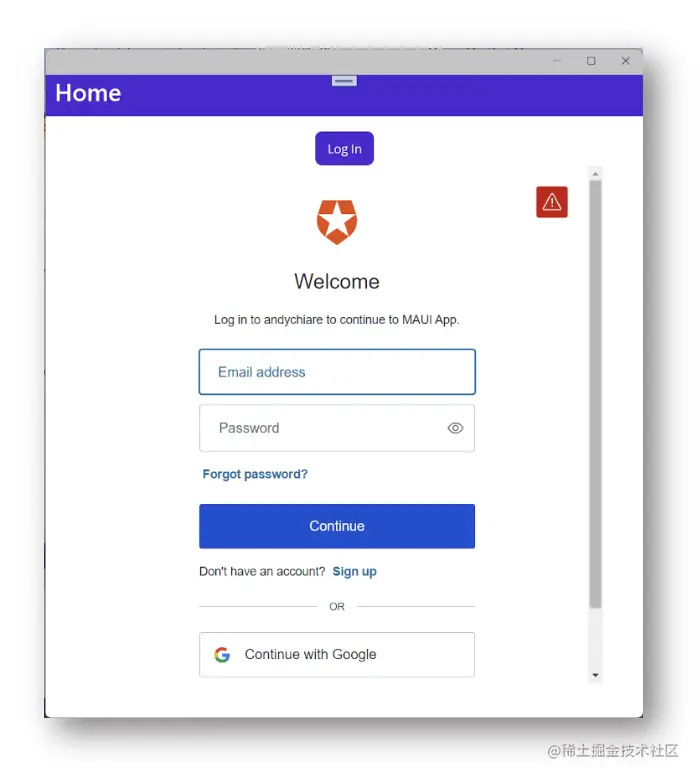 MAUI app on Windows using a WebView
