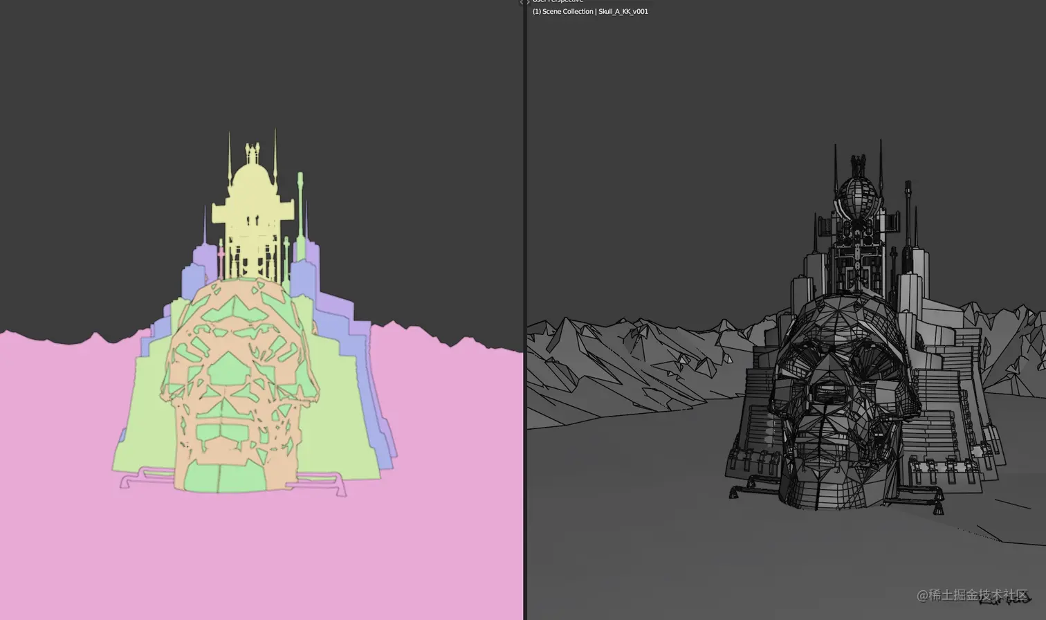 场景中基地建模设计-Renderbus云渲染农场
