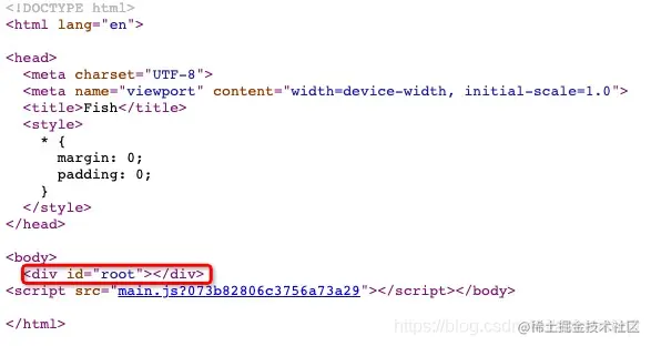 查看网页源代码-客户端渲染效果
