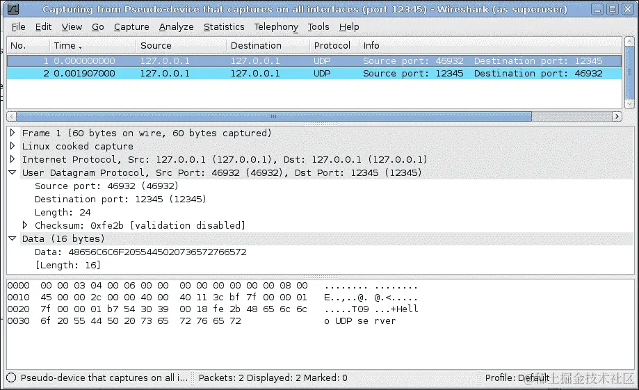 使用 UDP 套接字