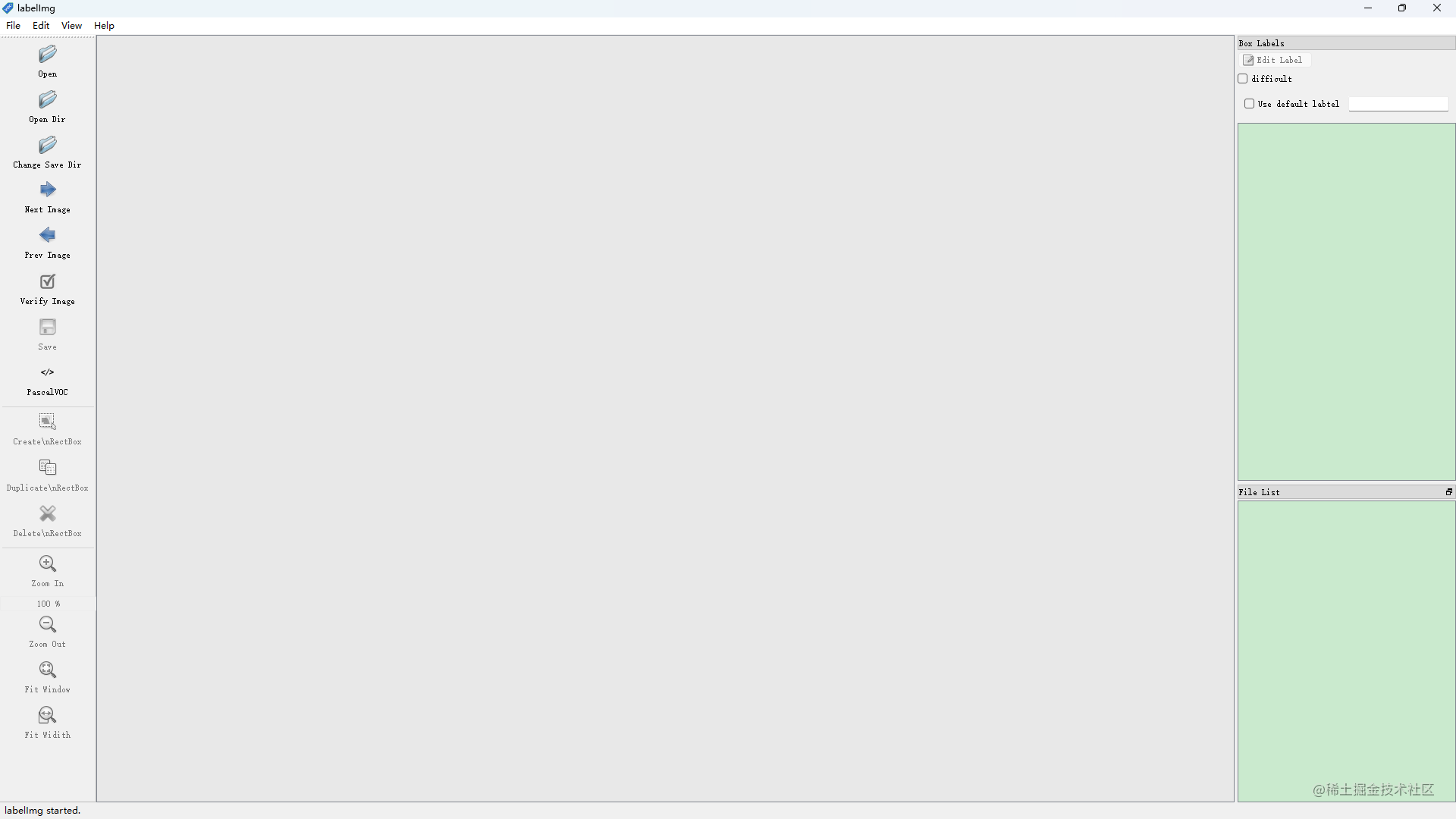 labelImg.exe界面