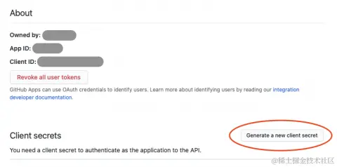 Generating client secret