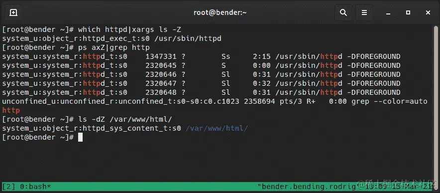 图 10.5 – Web 服务器 SELinux 上下文