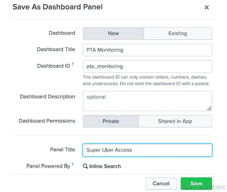 图 14.53：向仪表板面板添加详细信息