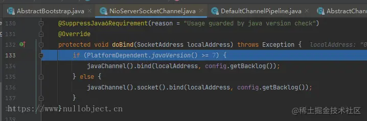 NioServerSocketChannel