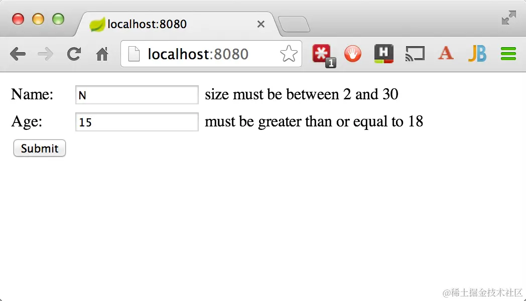 Spring认证指南：了解如何使用 Spring 执行表单验证