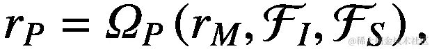 {r}_P={\varOmega}_P\left({r}_M,{\mathcal{F}}_I,{\mathcal{F}}_S\right),