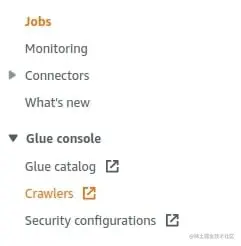 AWS Glue Studio - access Glue Crawlers
