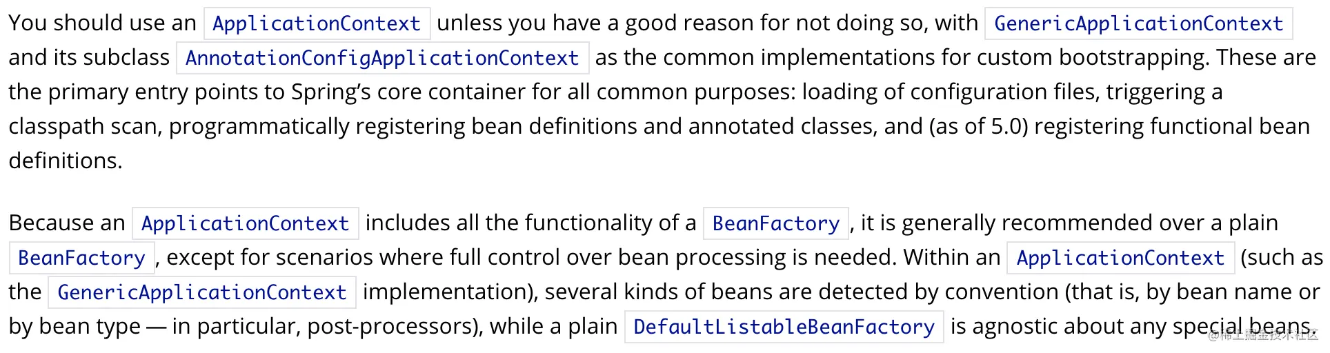 BeanFactory or ApplicationContext