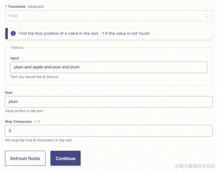 图 16.11 – 使用 Formatter by Zapier 文本操作事件查找单词的数字位置