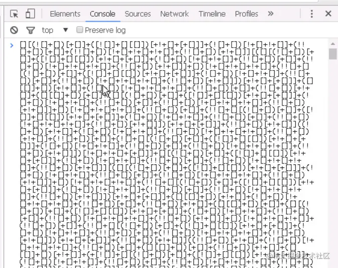 将编码粘贴到console