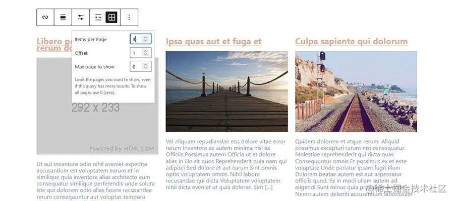 Listing blog posts with the WordPress Post Query Block.