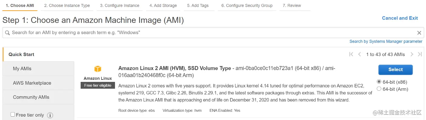 aws-ec2-amazon-linux-2-ami-ssd