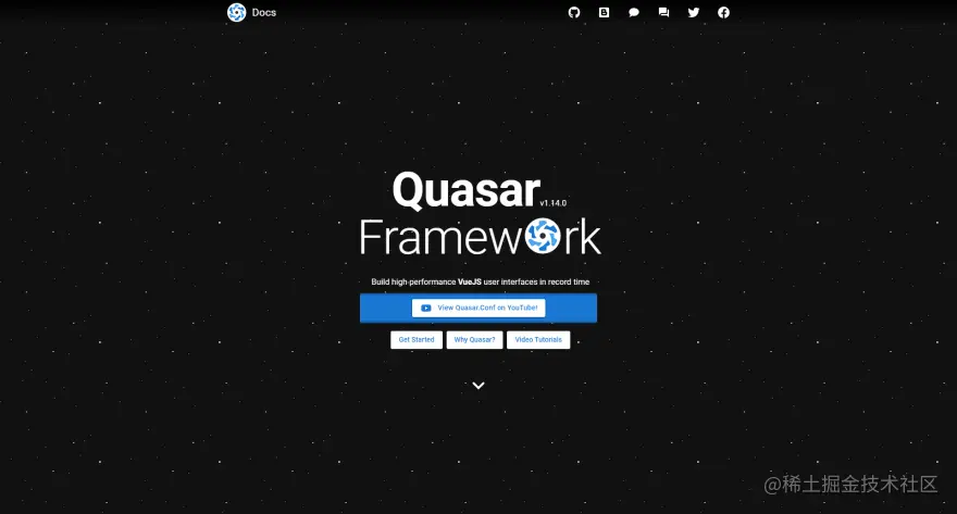 Quasar VueJS UI组件库