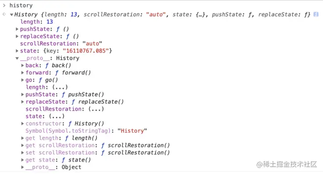 history的属性