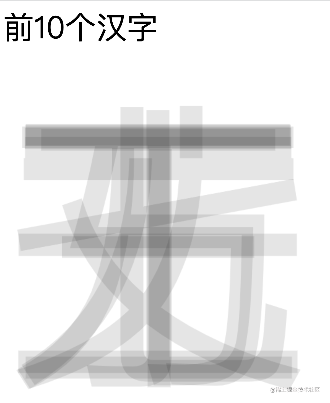 前 10 个汉字