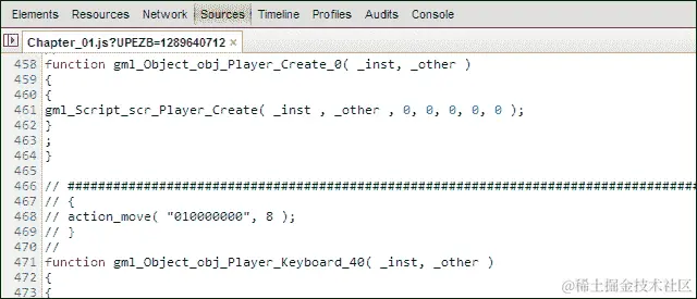 查看 JavaScript 代码