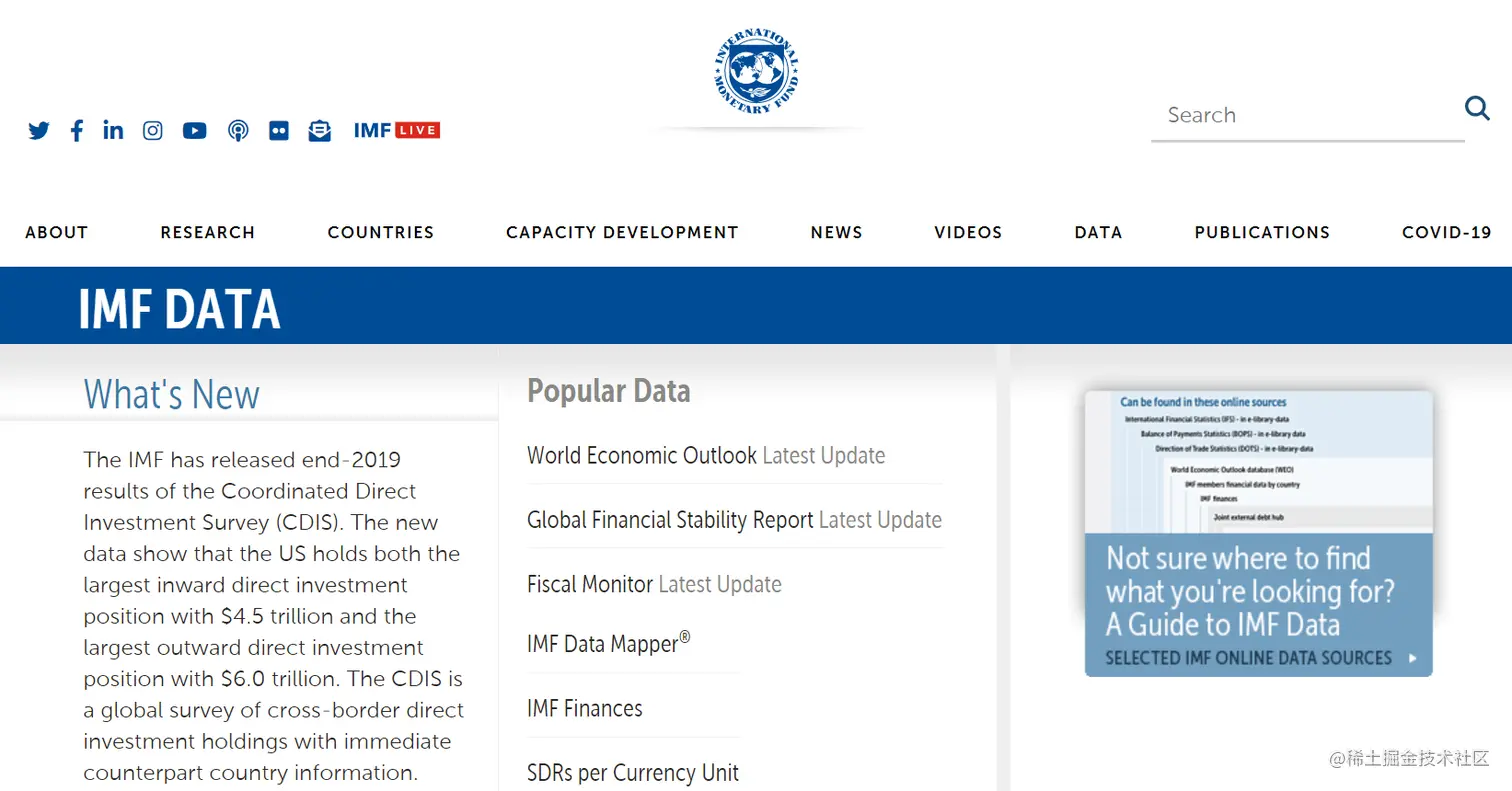 熬夜整理出20个免费又实用的数据源网站！再也不愁找不到数据练手