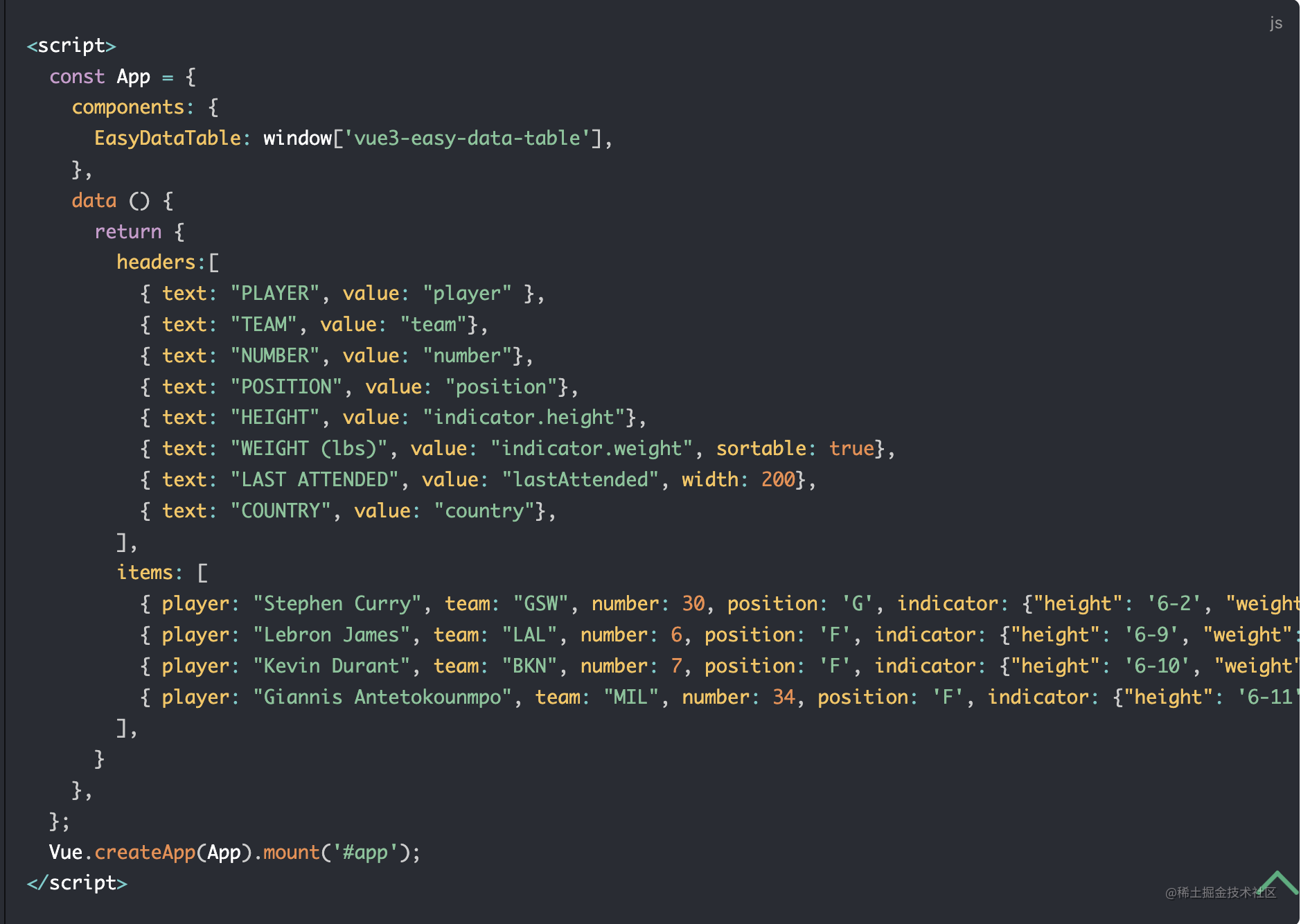 Vue3-easy-data-table来了 - 掘金