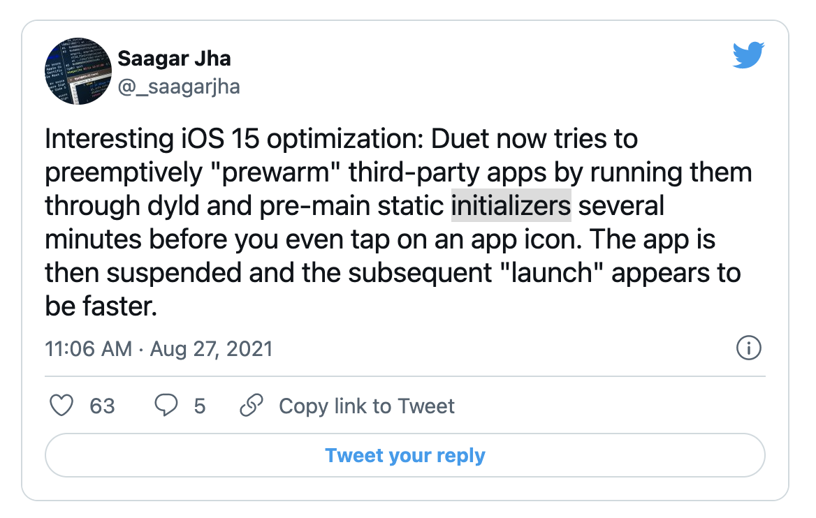 Twitter：Apple開發人員文件的首頁