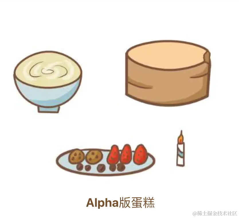 Alpha版蛋糕