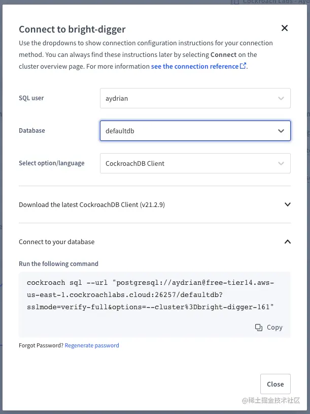 Connection Information