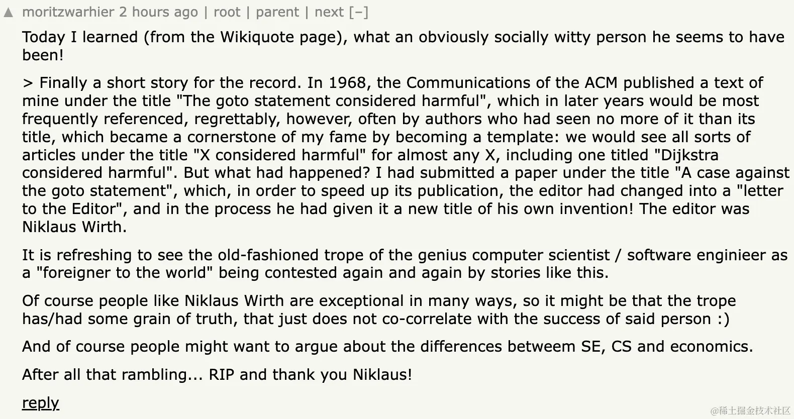 图灵奖得主Niklaus Wirth逝世，从Euler到Pascal，一代编程巨星陨落