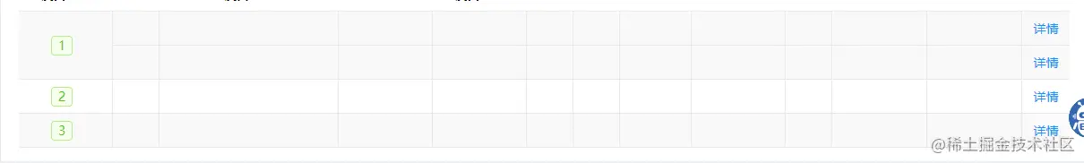 第一行第二行合并后的背景色一致