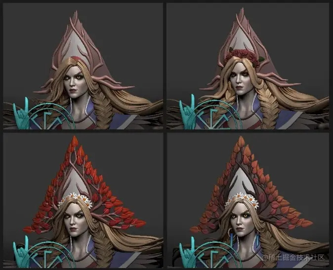 角色俄式皇冠建模效果 - 瑞云渲染