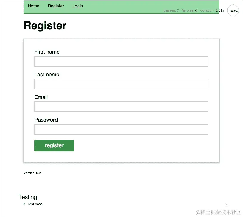 准备项目运行测试