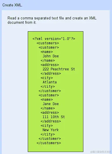 行动时间-创建 XML 文档
