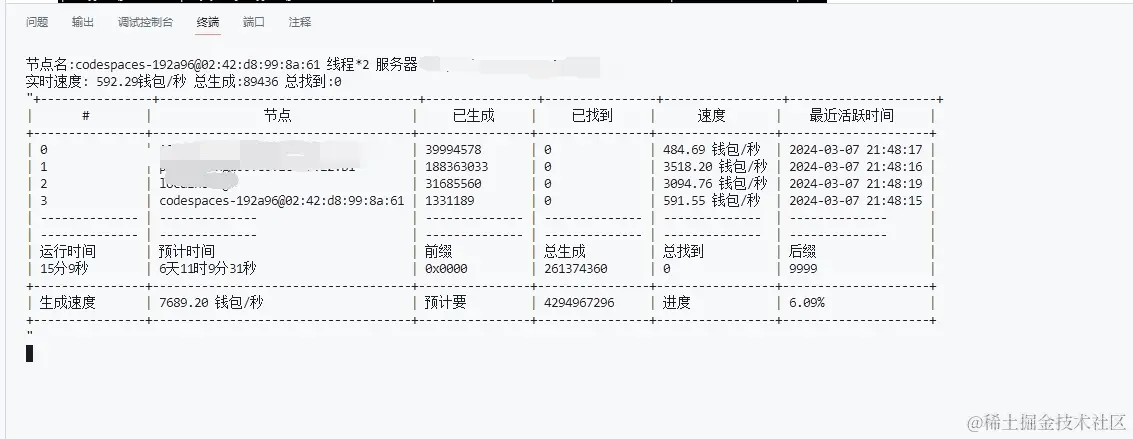 写了一个以太坊靓号生成器, 支持多节点运行, 让你的任意设备成为计算节点