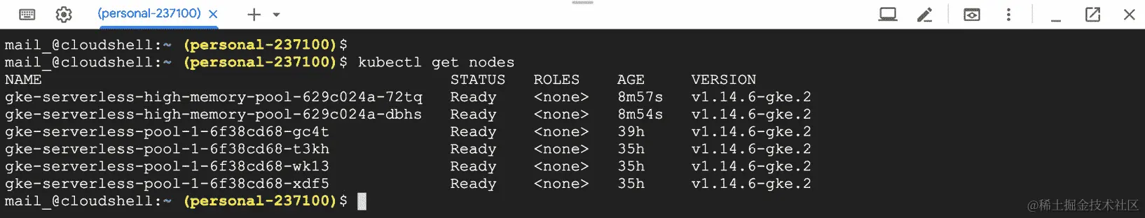 图 5.22：集群节点