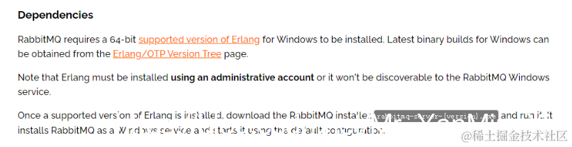 [外链图片转存失败,源站可能有防盗链机制,建议将图片保存下来直接上传(img-l1ck3P3a-1626783866494)(RabbitMQ安装教程(Windows)].assets/image-20210720104558866.png)