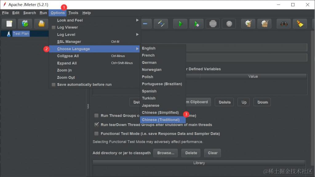 Jmeter 改变语言设定