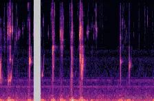 应用于随机 ESC-50 样本的时间掩码