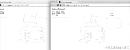 尝试多用户绘图板的时间