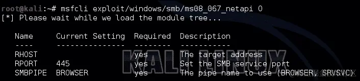 使用 msfcli 的调用模式